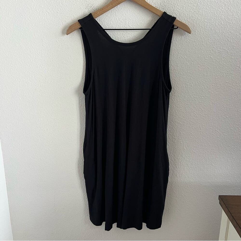 RVCA Black X Back Tank Dress Coastal Surfer Beach Dress Flowy Small